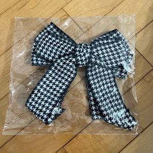 NEW | Hair Bow Clip Navy and White